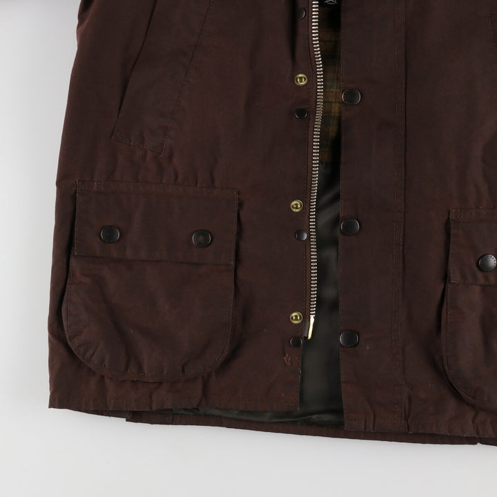 90'S Barbour BEDALE 3 Warrant Waxed Cotton Oiled Jacket Made in England C36 Men's S /eaa490418