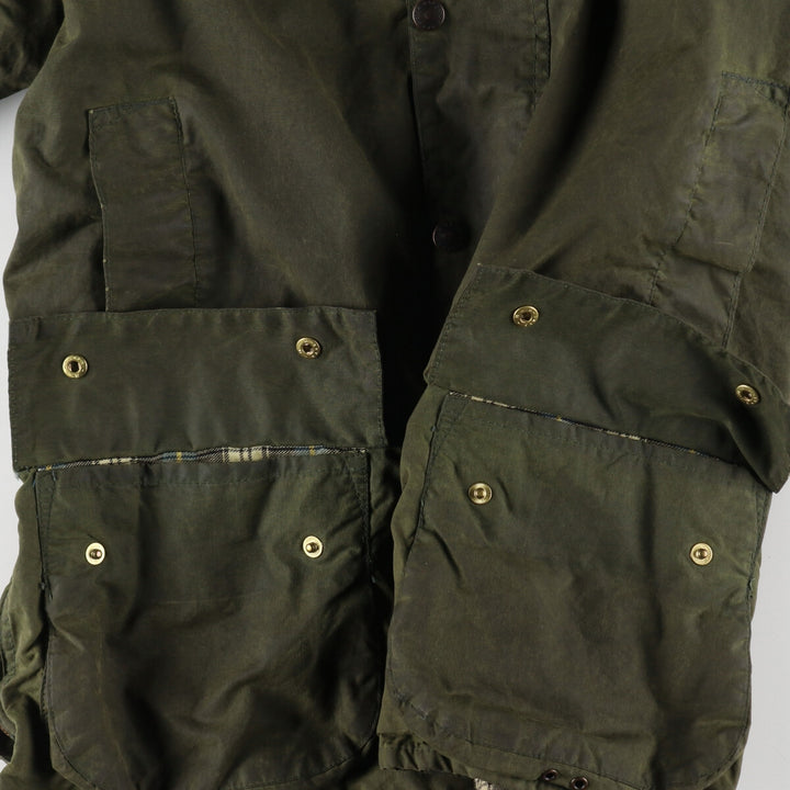 80'S Barbour Beaufort 2 Warrant Oiled Hunting Jacket Made in England C40 Men's M Size Vintage /eaa490421