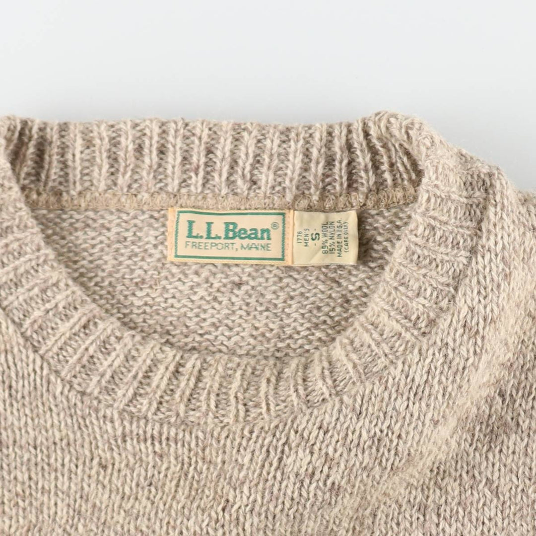 80'S LLBean Wool Knit Sweater Made in USA Men's S Size Vintage /eaa490439