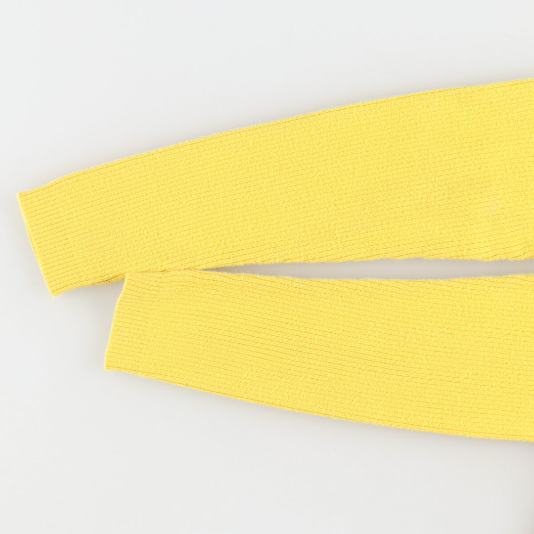 Ralph Lauren LAUREN Lauren Ribbed High Neck Cotton Knit Sweater Women's M Size / eaa490506