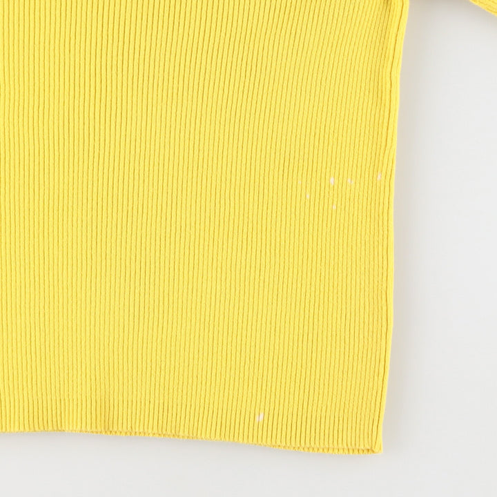 Ralph Lauren LAUREN Lauren Ribbed High Neck Cotton Knit Sweater Women's M Size / eaa490506