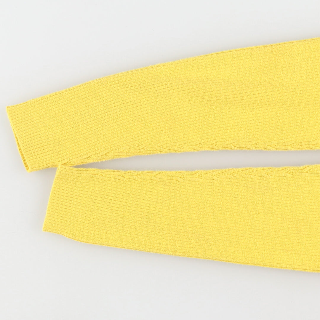 Ralph Lauren LAUREN Lauren Ribbed High Neck Cotton Knit Sweater Women's M Size / eaa490506