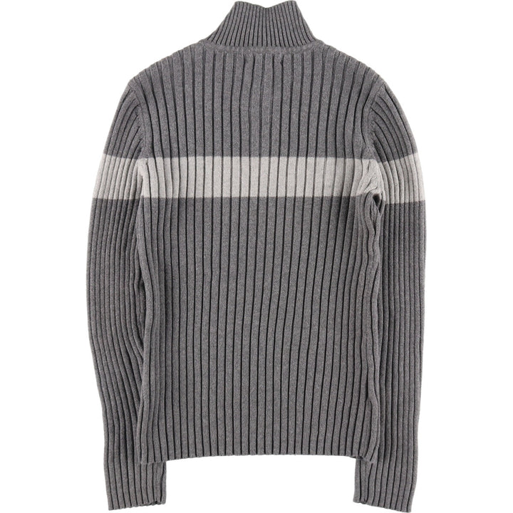 Tommy Hilfiger TOMMY HILFIGER Ribbed Cotton Knit Half Button Sweater Women's M Size / eaa490508