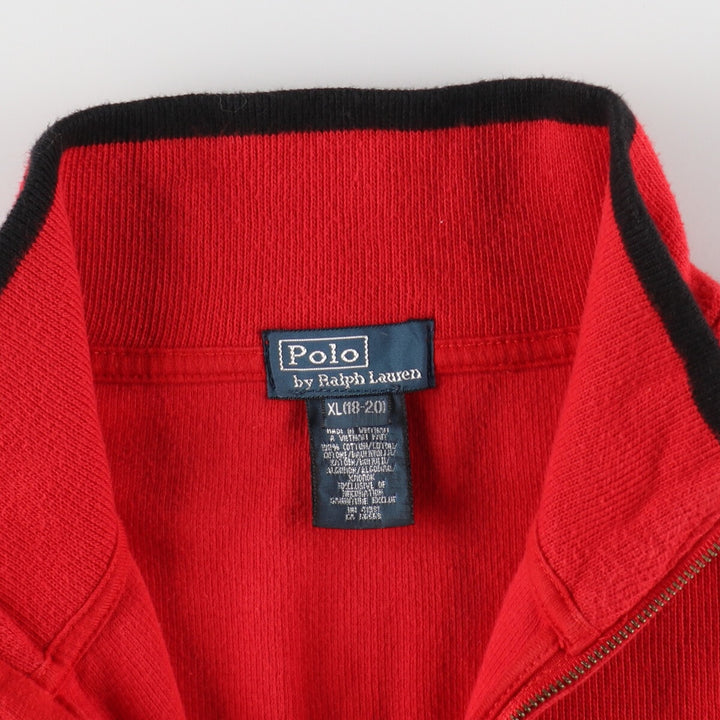 Ralph Lauren POLO by Ralph Lauren Cotton Knit Half Zip Sweater Women's XL /eaa490511