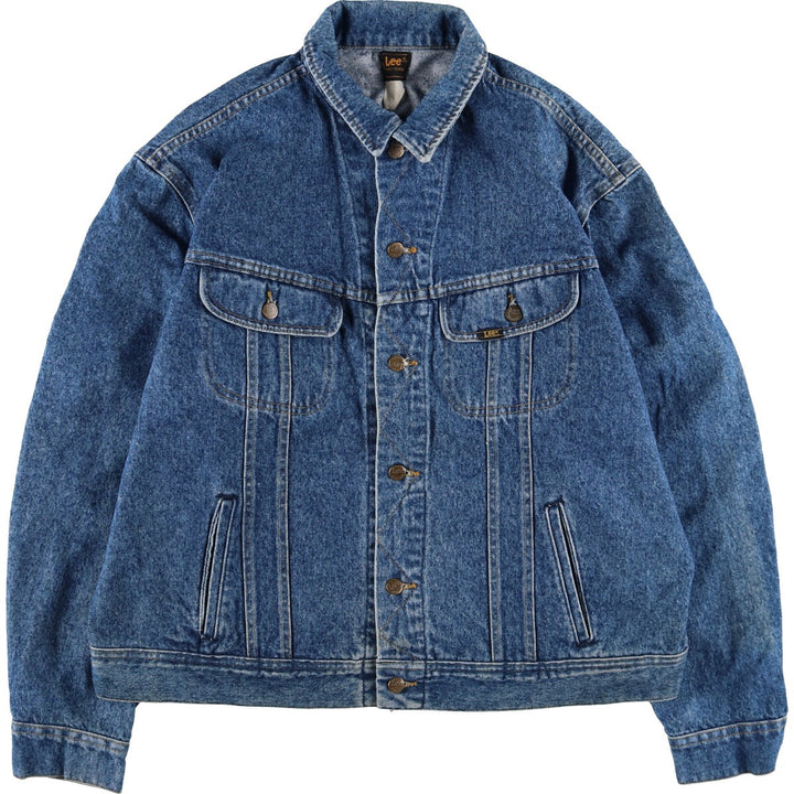 80s~ Lee Back Embroidered Denim Jacket G-Jean Men's XL Vintage /eaa490582