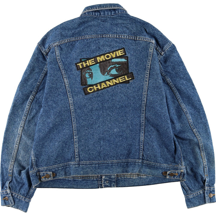 80s~ Lee Back Embroidered Denim Jacket G-Jean Men's XL Vintage /eaa490582