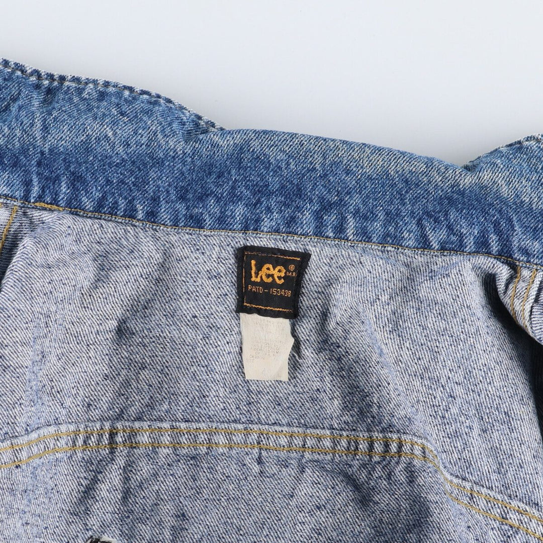 80s~ Lee Back Embroidered Denim Jacket G-Jean Men's XL Vintage /eaa490582