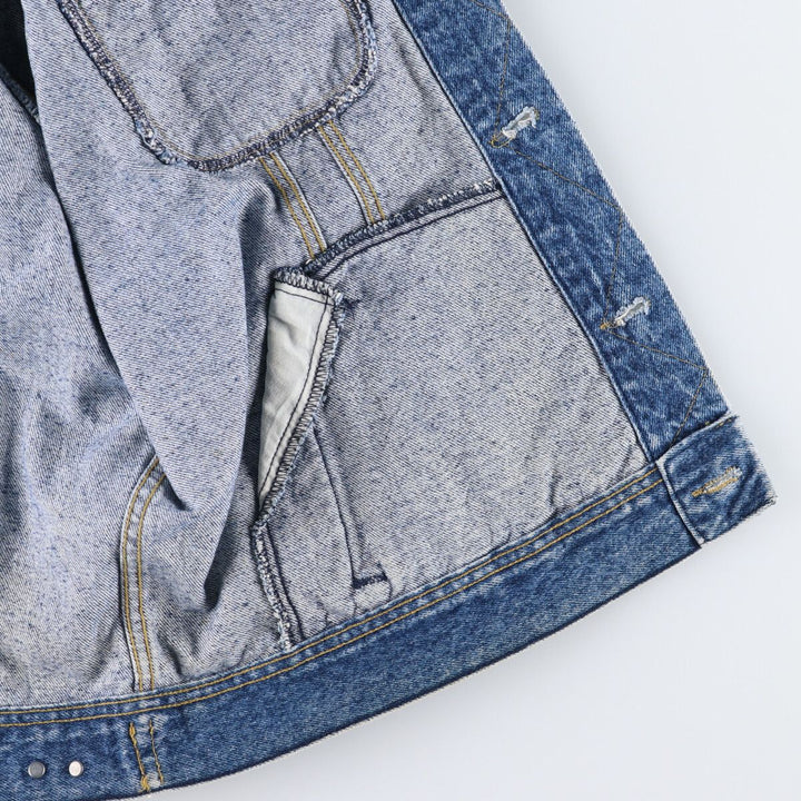 80s~ Lee Back Embroidered Denim Jacket G-Jean Men's XL Vintage /eaa490582