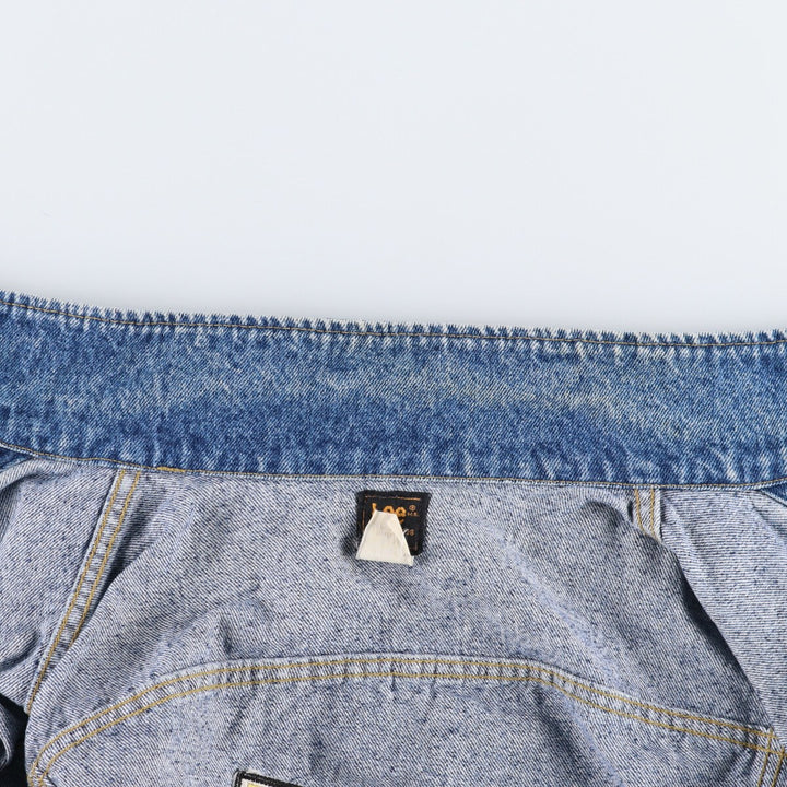 80s~ Lee Back Embroidered Denim Jacket G-Jean Men's XL Vintage /eaa490582