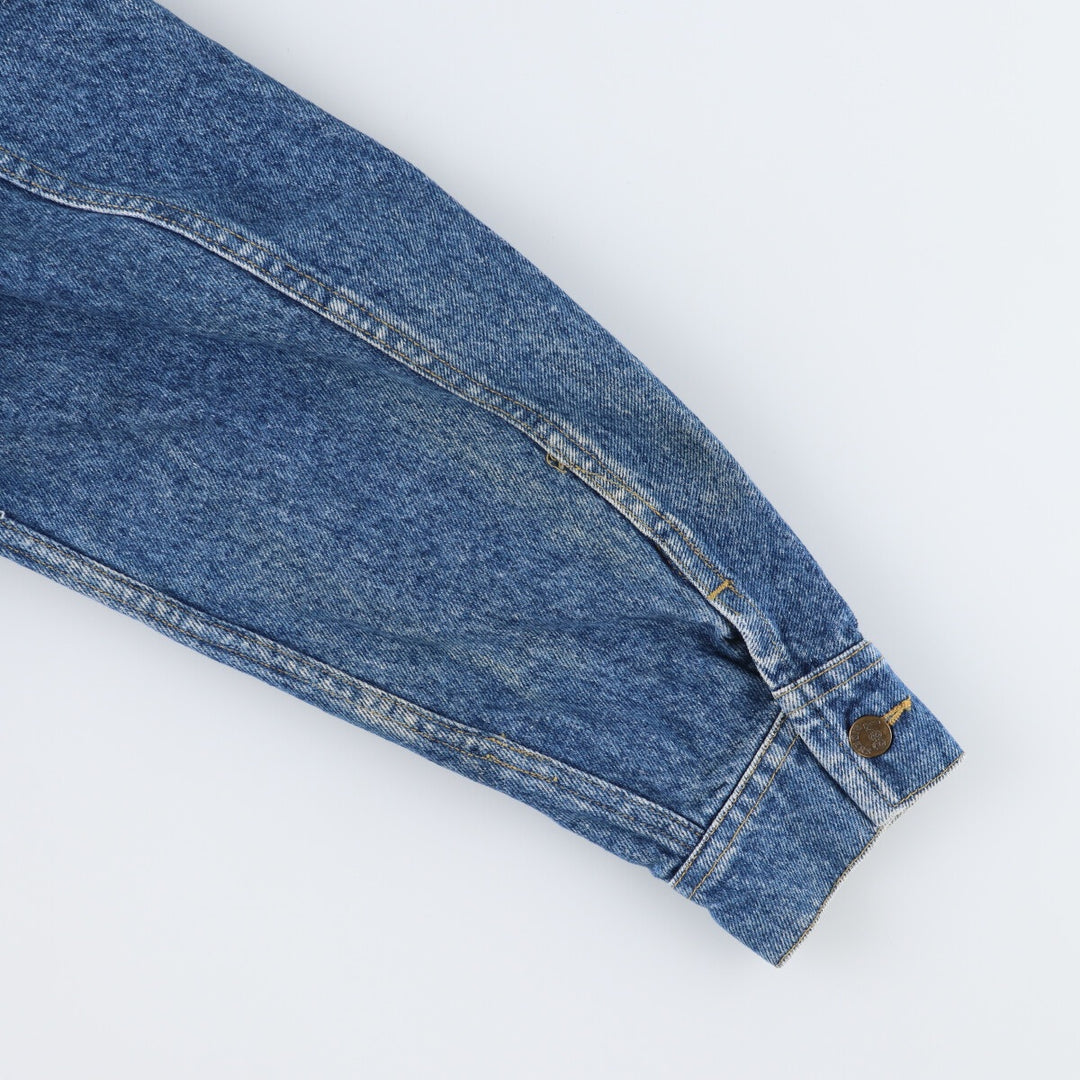 80s~ Lee Back Embroidered Denim Jacket G-Jean Men's XL Vintage /eaa490582