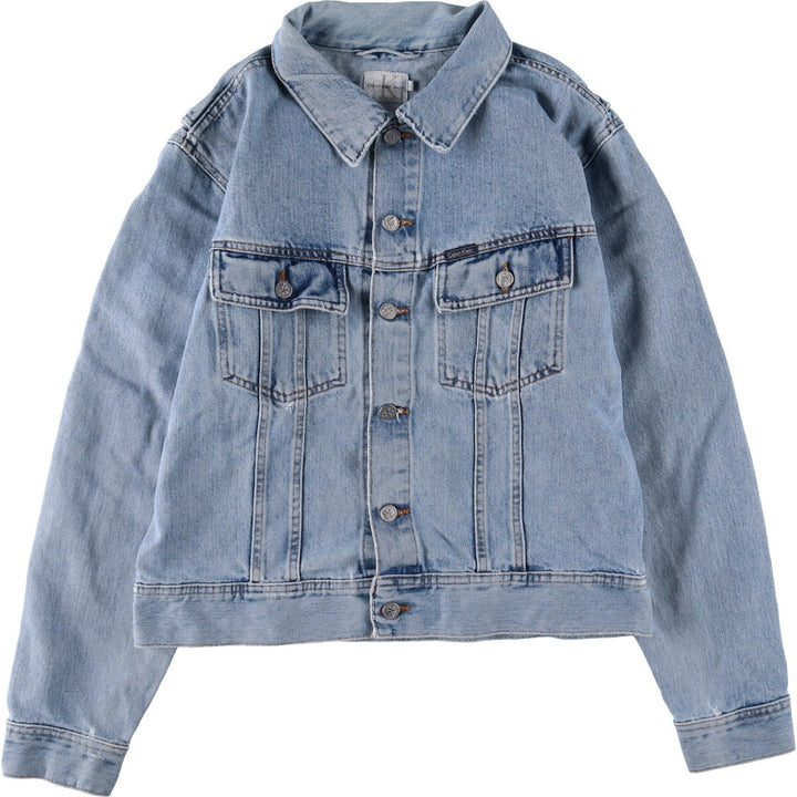 90s~00'S Calvin Klein JEANS denim jacket, denim jacket, made in USA, men's size L, vintage /eaa490588