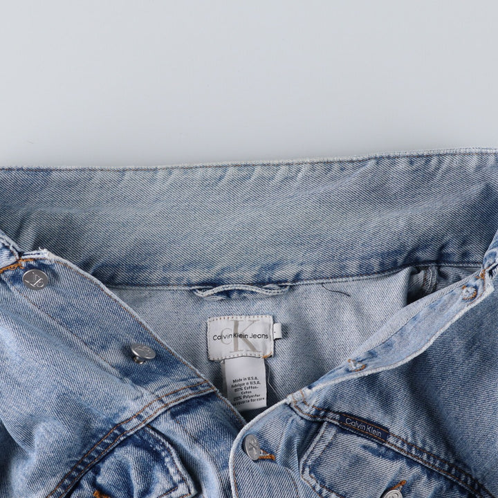 90s~00'S Calvin Klein JEANS denim jacket, denim jacket, made in USA, men's size L, vintage /eaa490588