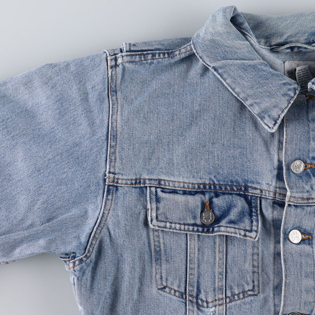 90s~00'S Calvin Klein JEANS denim jacket, denim jacket, made in USA, men's size L, vintage /eaa490588