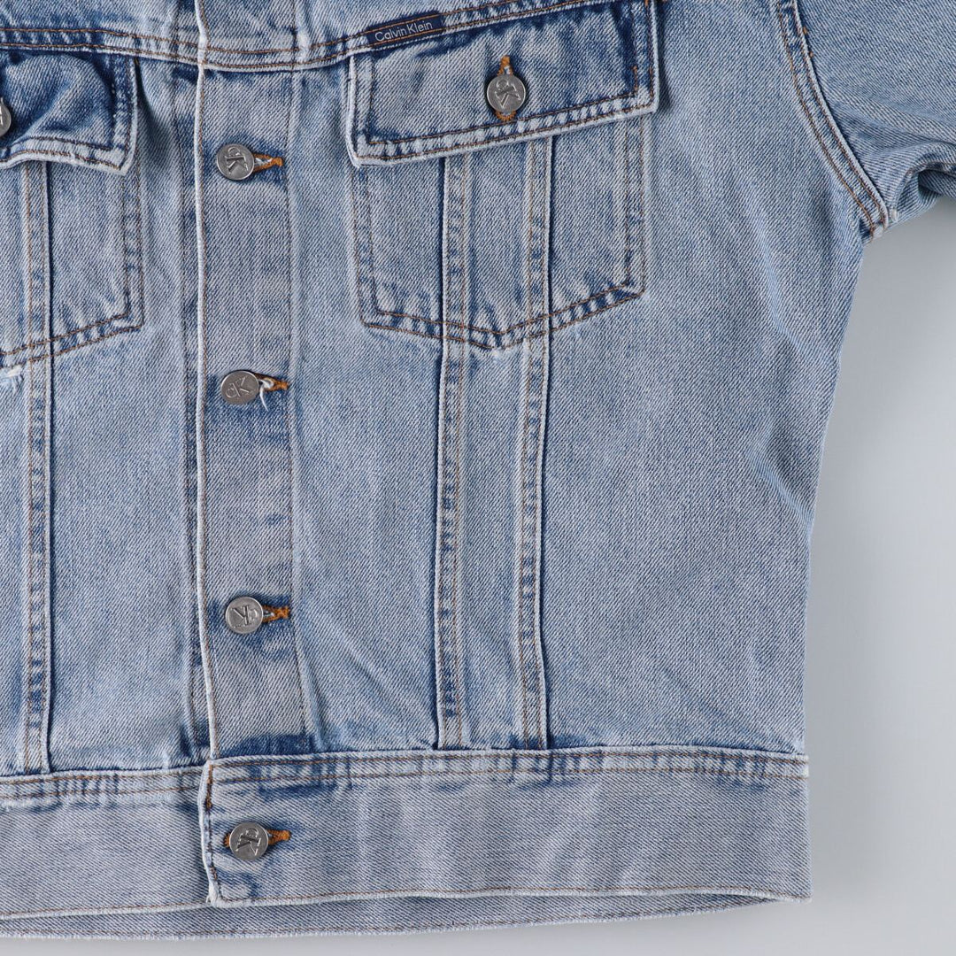 90s~00'S Calvin Klein JEANS denim jacket, denim jacket, made in USA, men's size L, vintage /eaa490588
