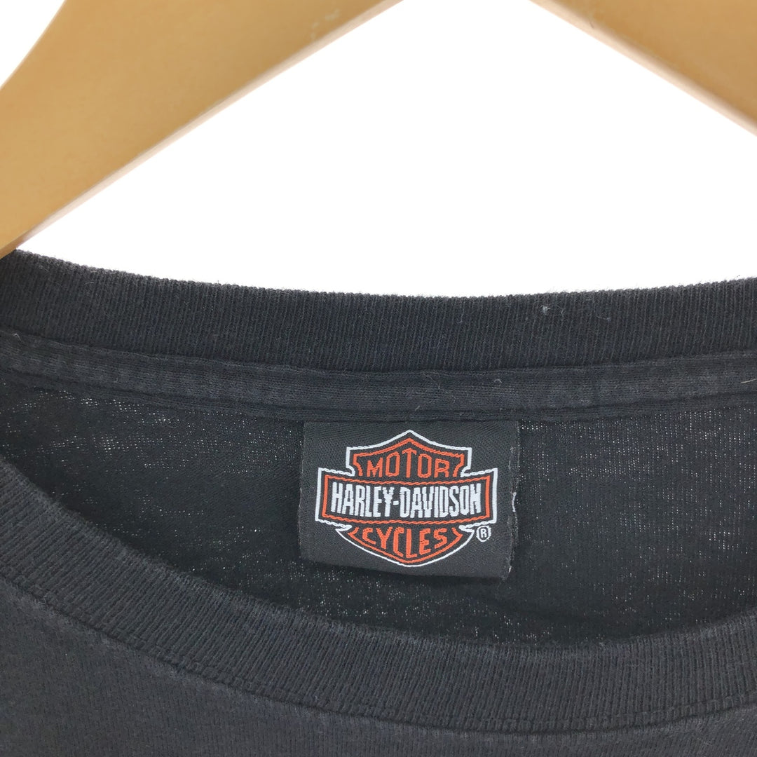 Harley-Davidson Long Sleeve T-Shirt, Men's Medium unclear black type Vintage Second Hand