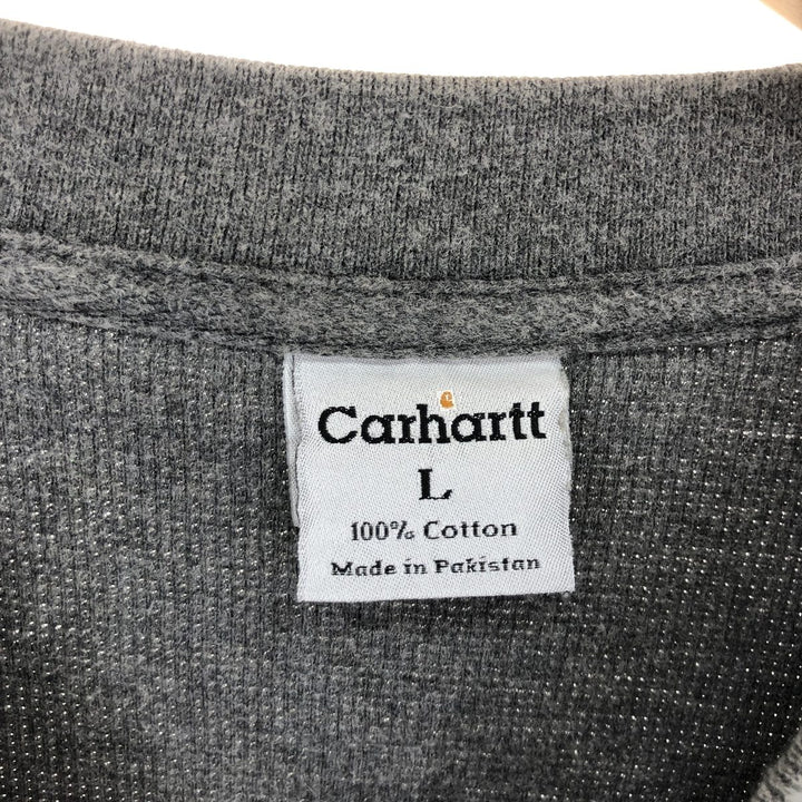 Carhartt Henley neck thermal long T-shirt, men's size L / eaa490680