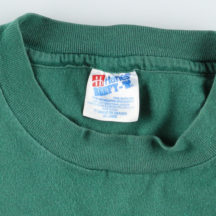 90'S Hanes BEEFY-T Frog Pattern Animal T-shirt Made in USA Men's XXL Vintage /eaa490699