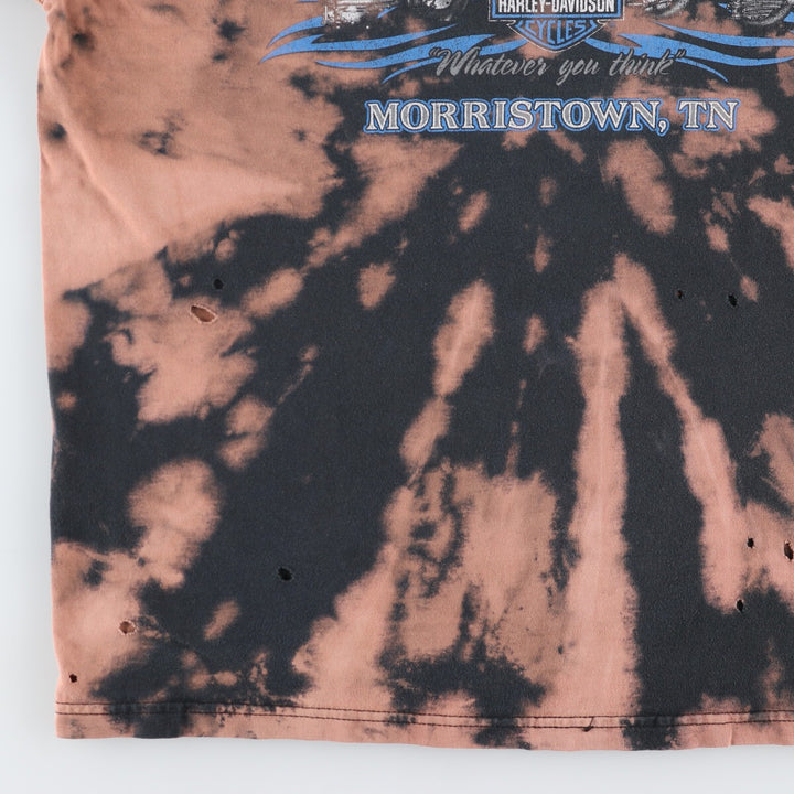 90s~00'S Harley-Davidson Tie-dye Pattern Motorcycle Bike T-shirt Made in USA Men's XL /eaa490702