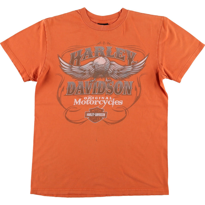 Harley-Davidson Eagle Pattern Motorcycle Bike T-shirt Men's M size / eaa490707