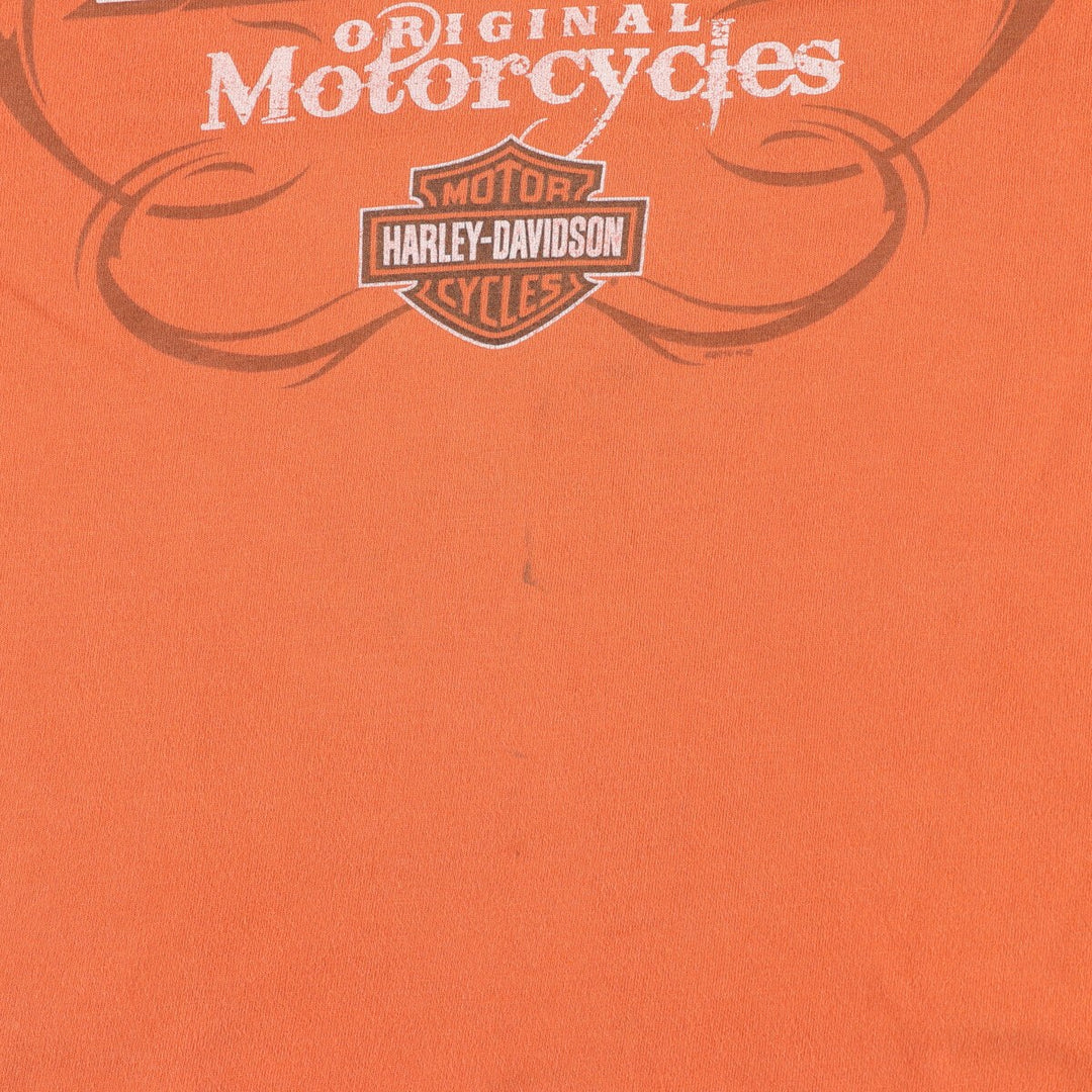 Harley-Davidson Eagle Pattern Motorcycle Bike T-shirt Men's M size / eaa490707