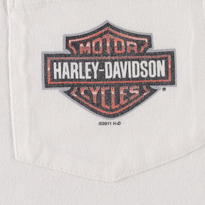 Harley-Davidson Back Print Motorcycle Bike T-Shirt Men's XXL / eaa490709