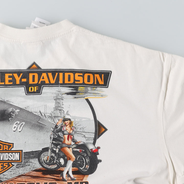 Harley-Davidson Back Print Motorcycle Bike T-Shirt Men's XXL / eaa490709