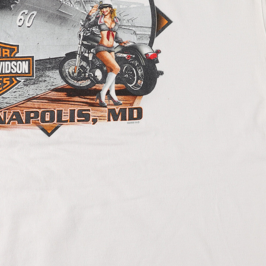 Harley-Davidson Back Print Motorcycle Bike T-Shirt Men's XXL / eaa490709