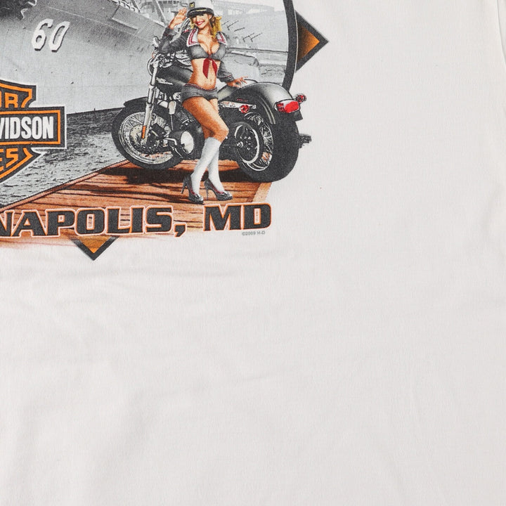 Harley-Davidson Back Print Motorcycle Bike T-Shirt Men's XXL / eaa490709