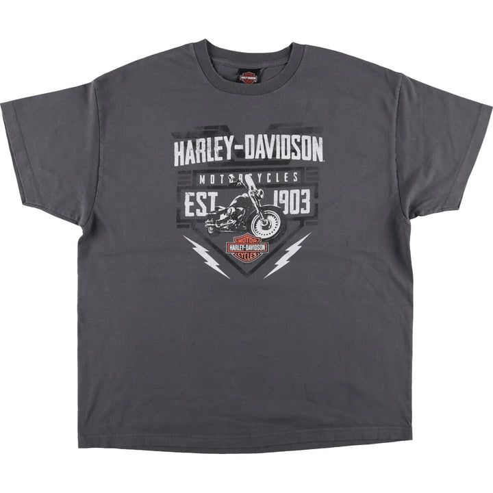 Harley-Davidson Motorcycle Bike T-shirt, Men's XXL cotton gray type Vintage Second Hand