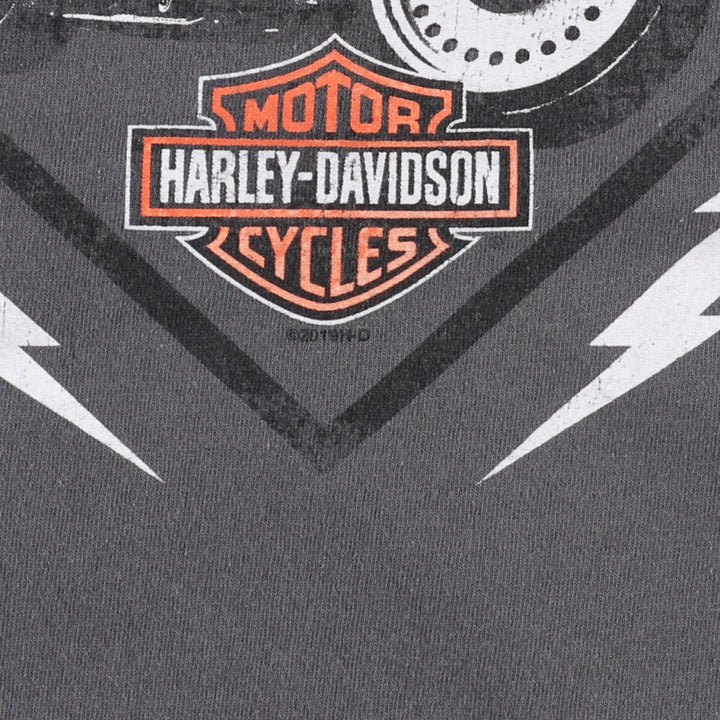 Harley-Davidson Motorcycle Bike T-shirt, Men's XXL cotton gray type Vintage Second Hand