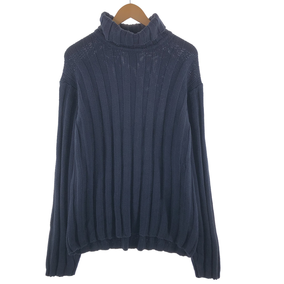 90'S GAP Old Gap Ribbed Turtleneck Cotton Knit Sweater Men's L Size Vintage /eaa490752