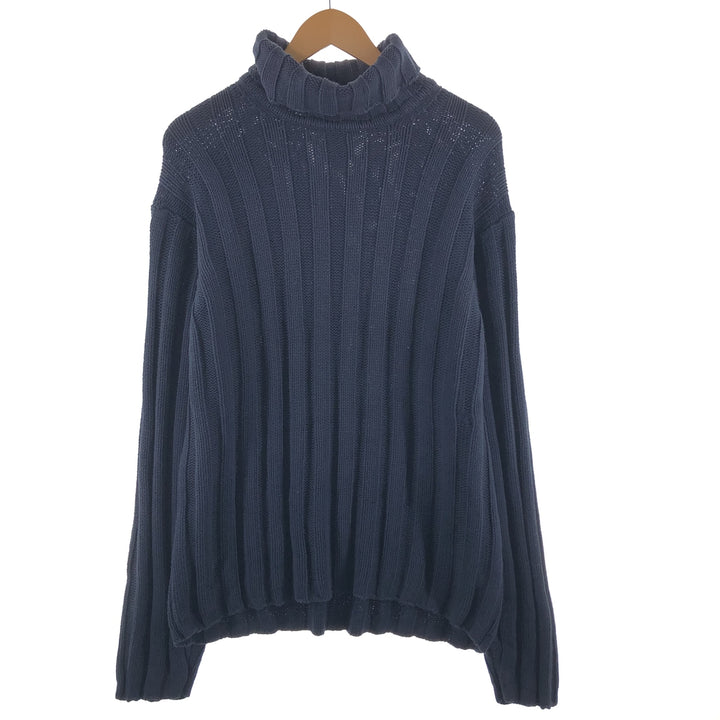 90'S GAP Old Gap Ribbed Turtleneck Cotton Knit Sweater Men's L Size Vintage /eaa490752