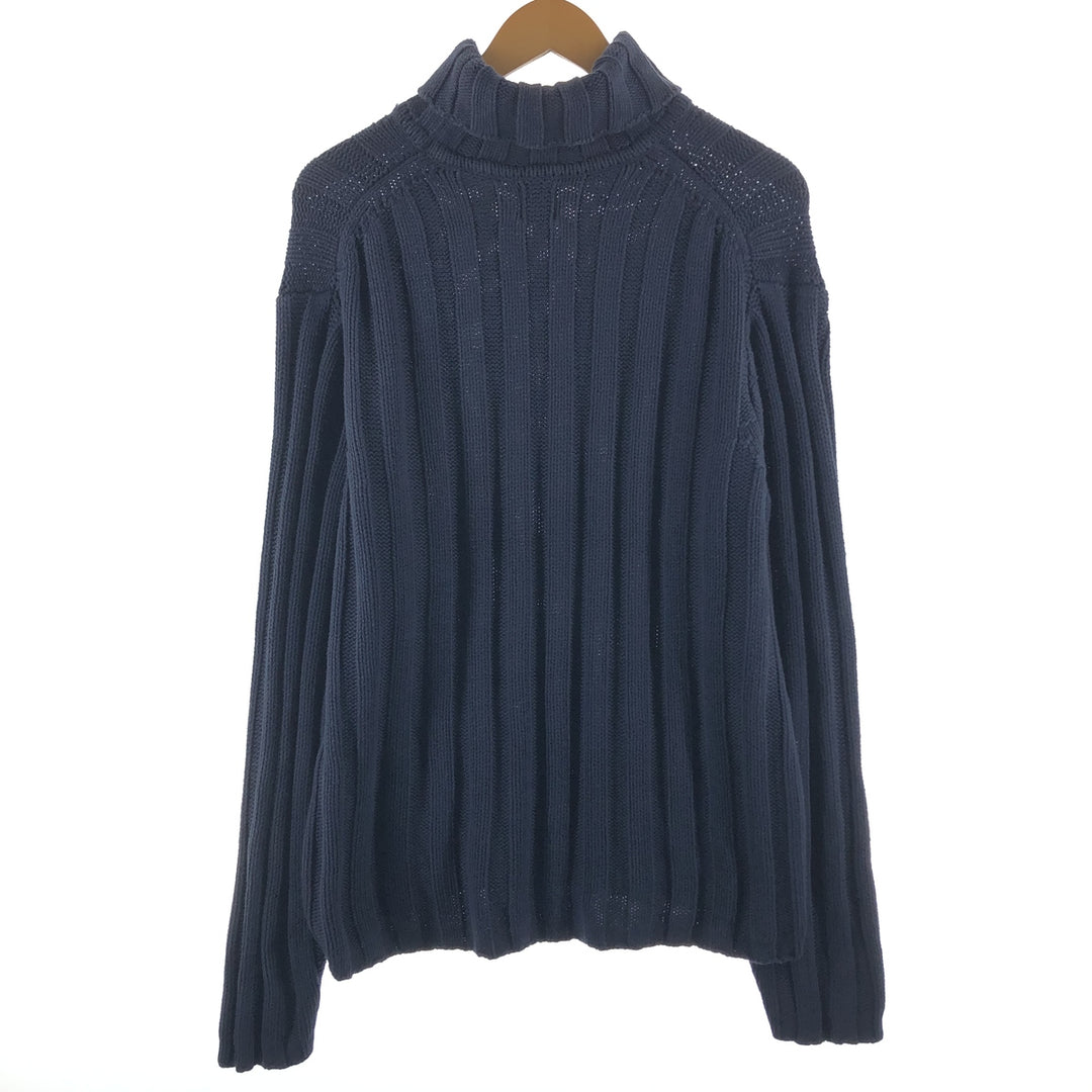 90'S GAP Old Gap Ribbed Turtleneck Cotton Knit Sweater Men's L Size Vintage /eaa490752