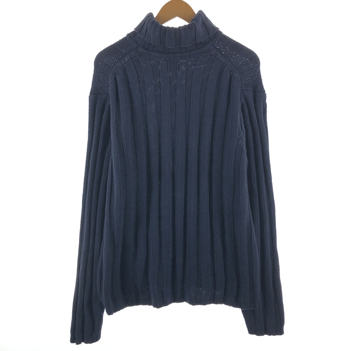 90'S GAP Old Gap Ribbed Turtleneck Cotton Knit Sweater Men's L Size Vintage /eaa490752