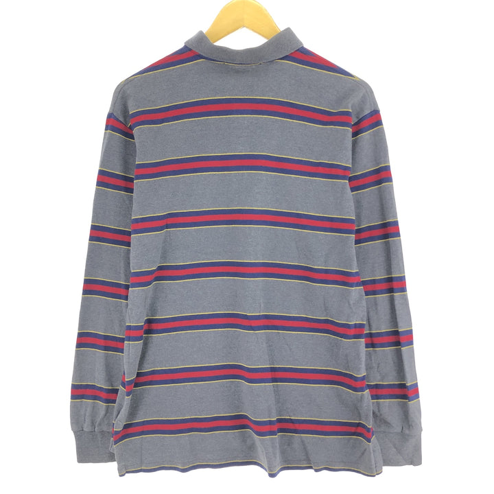 90'S Ralph Lauren POLO by Ralph Lauren long sleeve striped polo shirt made in USA men's size L vintage /eaa490771