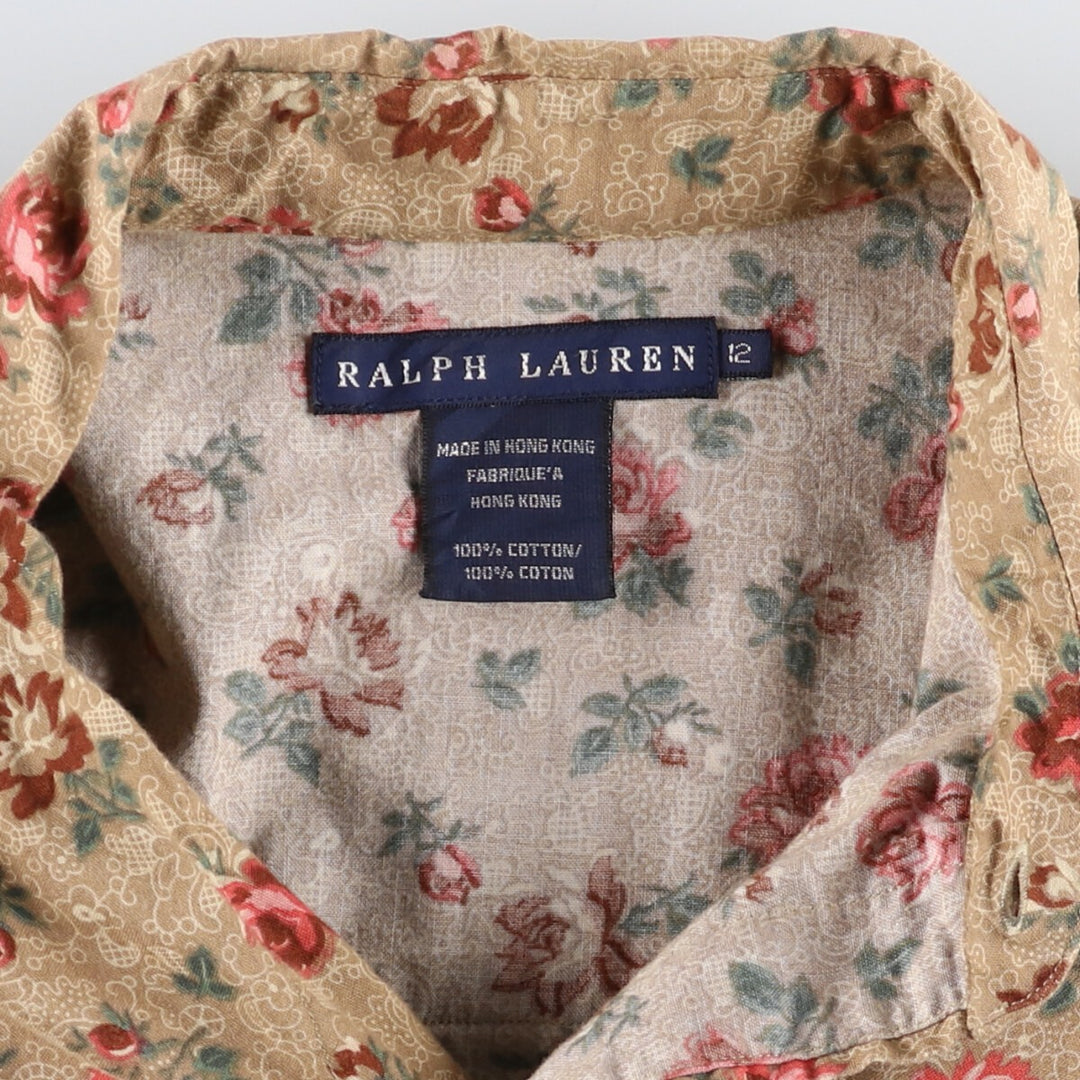 Ralph Lauren RALPH LAUREN Floral Print Long Sleeve Blouse Women's M Size / eaa490807