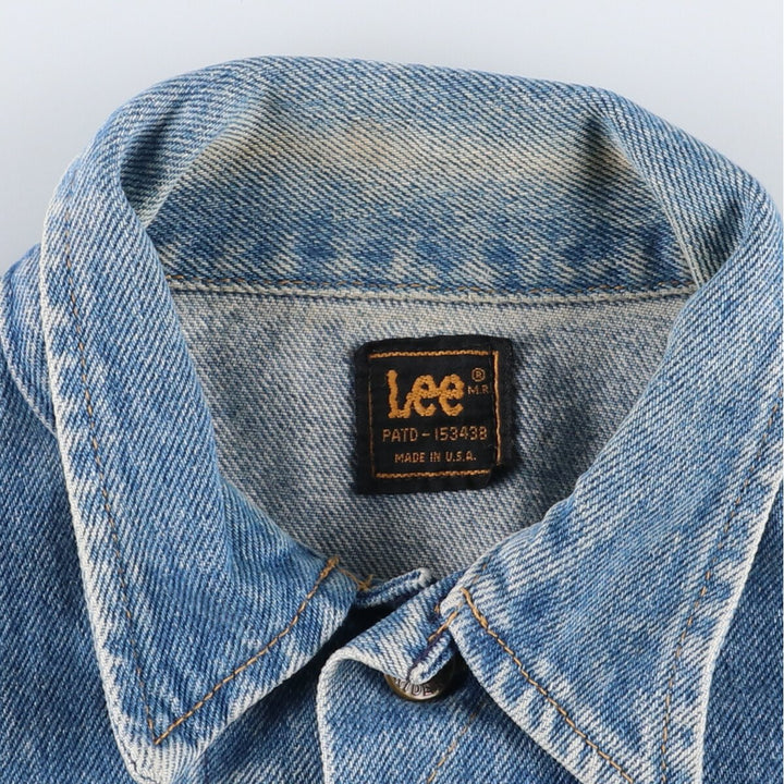 80'S Lee Riders denim jacket with black tag, made in USA, men's size M, vintage /eaa490816