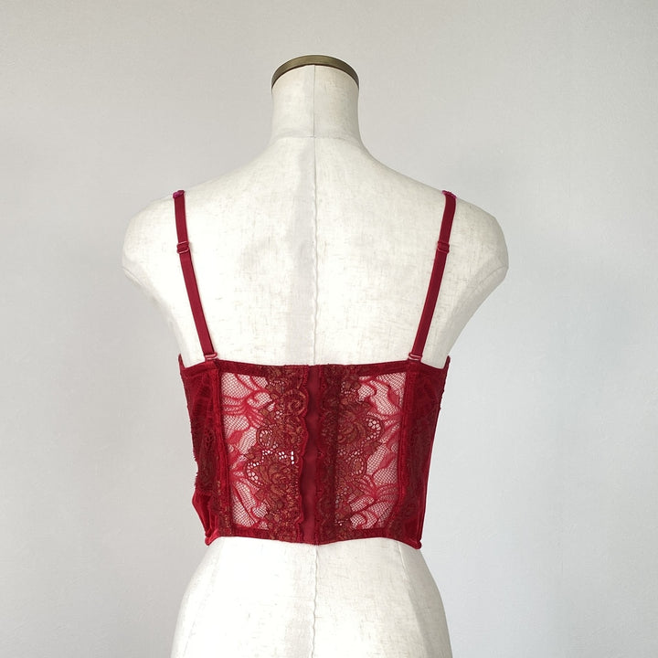 VICTORIA'S SECRET Velour Corset Bustier Women's Size S /eaa490817