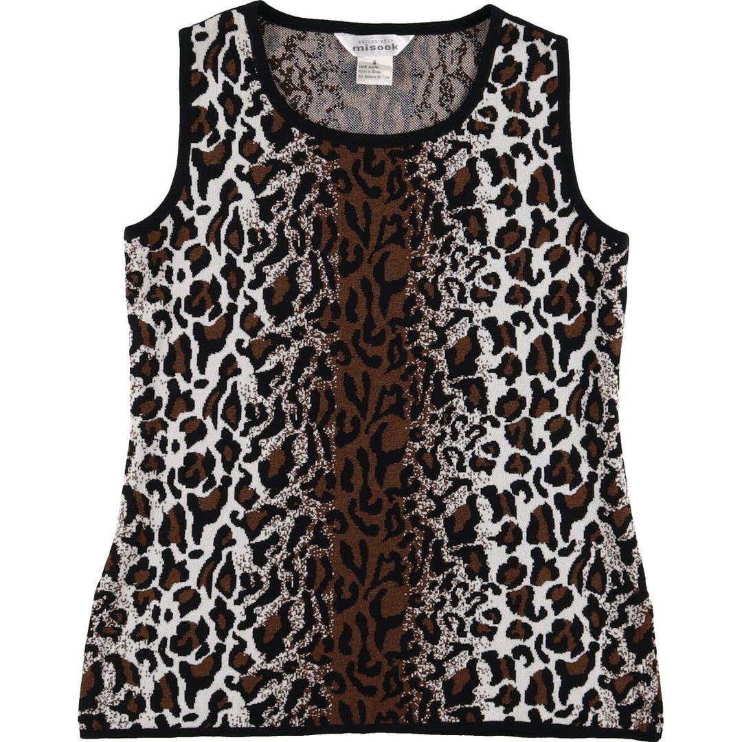 misook Leopard Pattern Tank Top Women's S size / eaa490818