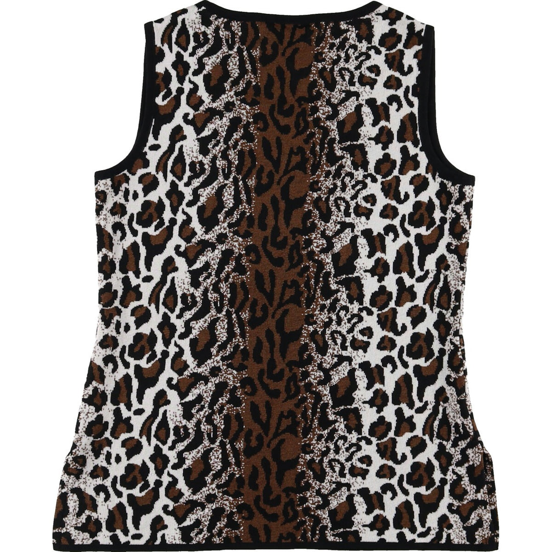 misook Leopard Pattern Tank Top Women's S size / eaa490818