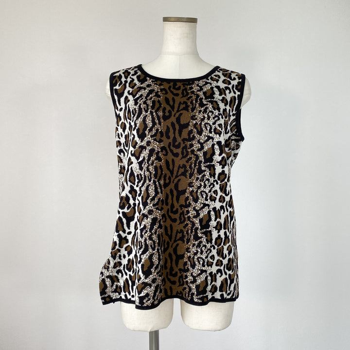 misook Leopard Pattern Tank Top Women's S size / eaa490818