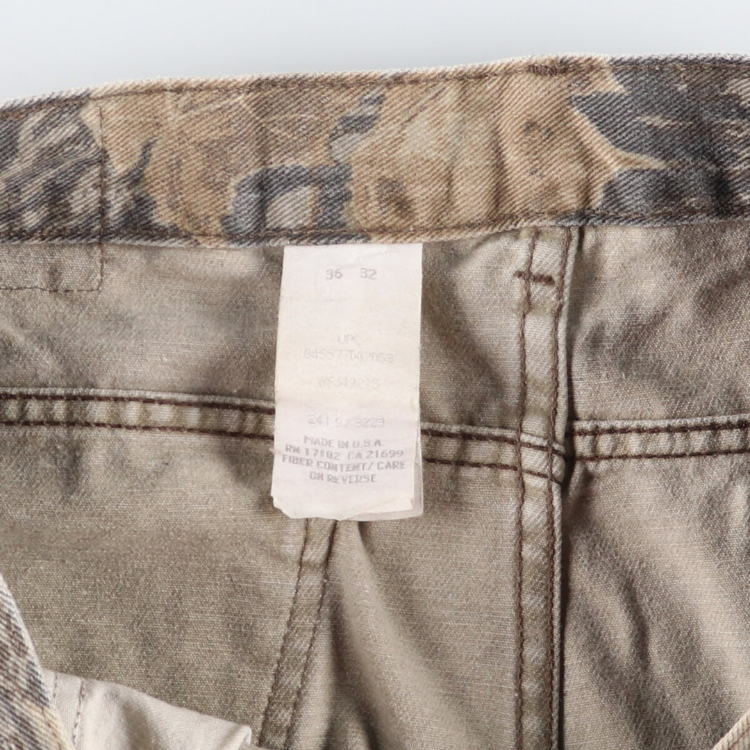 90'S Duxbak Camouflage Pattern Real Tree Camo Straight Denim Pants Made in USA Men's W35 Vintage /eaa490933