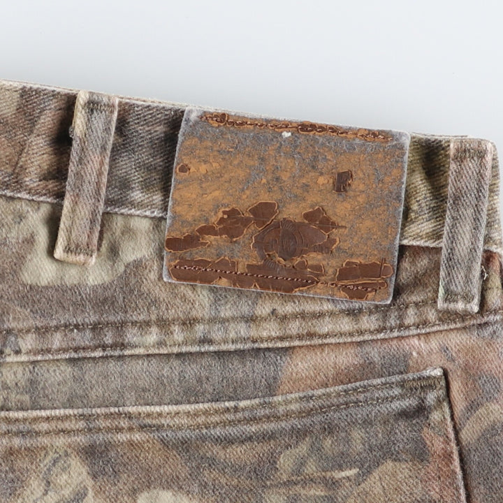 90'S Wrangler Camouflage Pattern Real Tree Camo Straight Denim Pants Made in USA Men's W33 Vintage /eaa490934