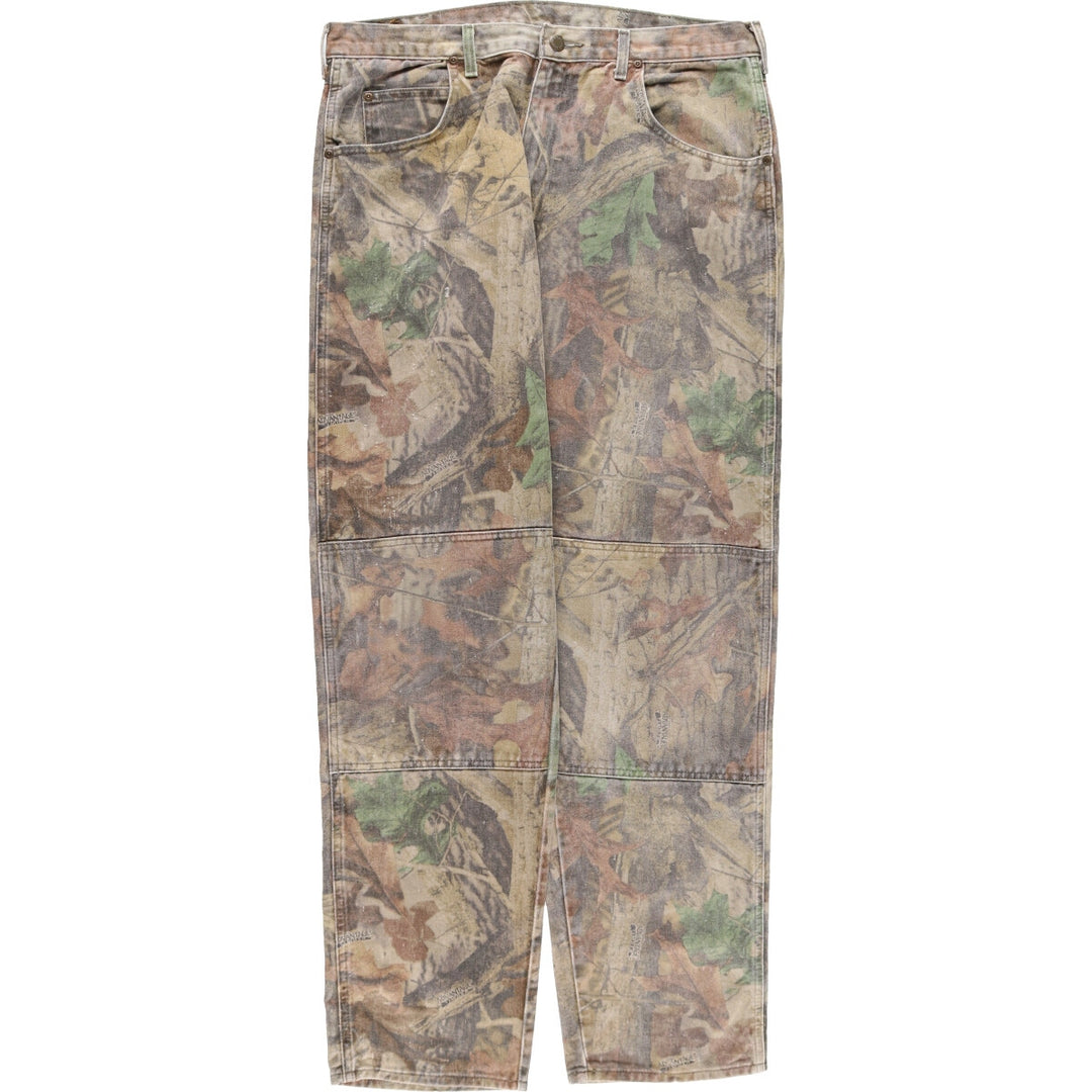 Wrangler Camouflage Pattern Real Tree Camo Double Knee Straight Denim Pants Men's W36 / eaa490939