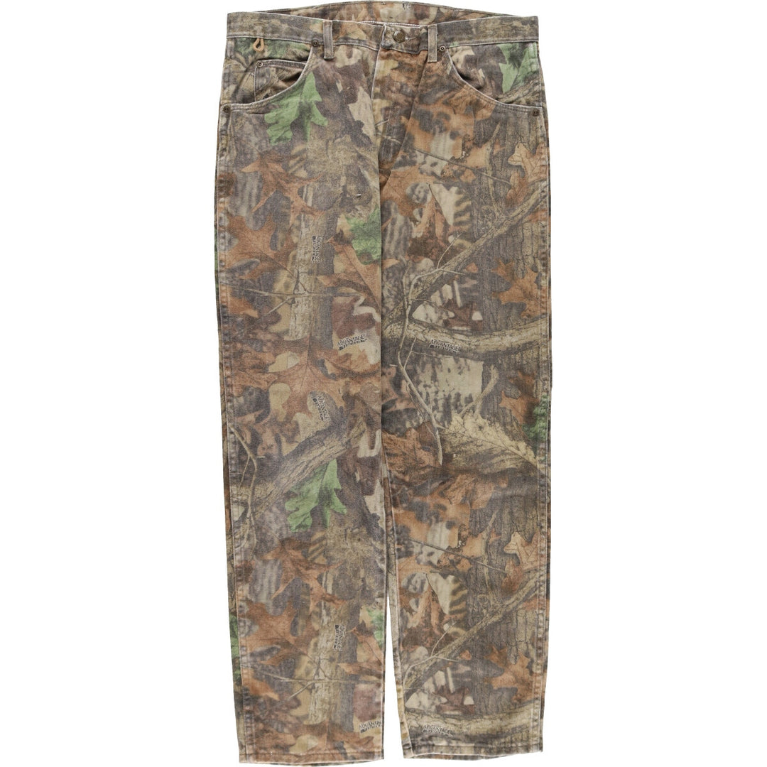 Wrangler RUGGED WEAR Camouflage Pattern Real Tree Camo Straight Denim Pants Men's W36 / eaa490940