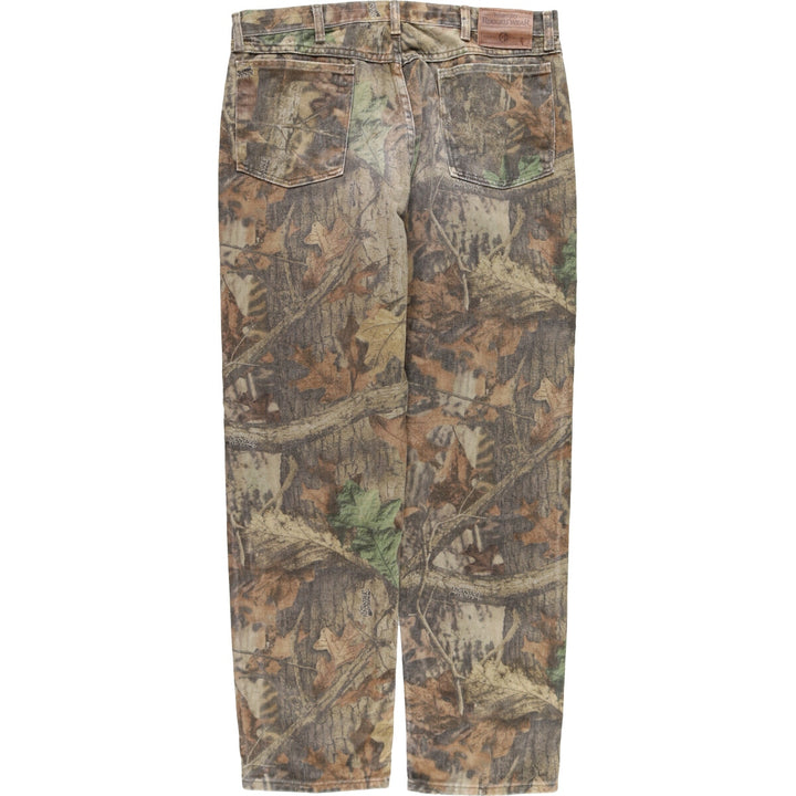 Wrangler RUGGED WEAR Camouflage Pattern Real Tree Camo Straight Denim Pants Men's W36 / eaa490940