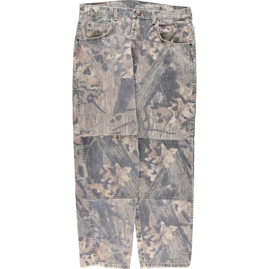 Wrangler Camouflage Pattern Real Tree Camo Double Knee Straight Denim Pants Men's W35 equivalent / eaa490941