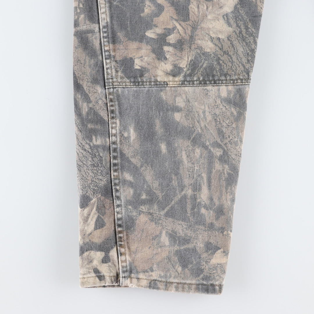 Wrangler Camouflage Pattern Real Tree Camo Double Knee Straight Denim Pants Men's W35 equivalent / eaa490941