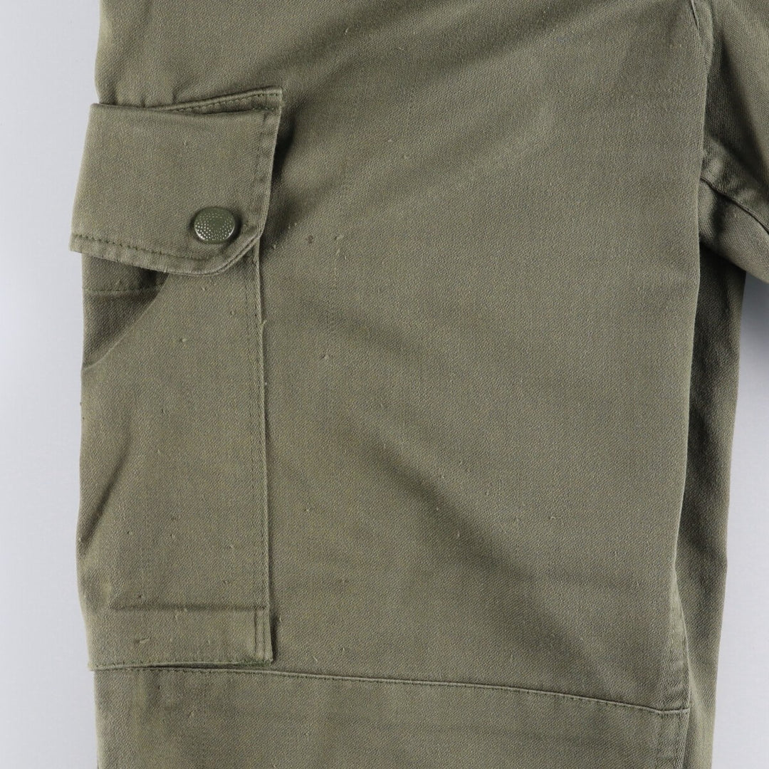 Double-knee military cargo pants, men's size W31 unclear Khaki type Vintage Second Hand