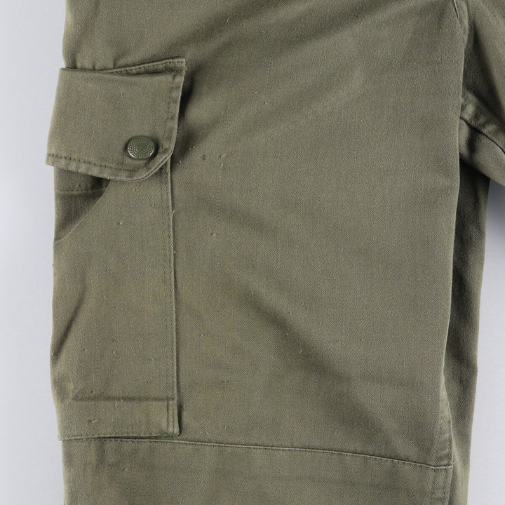 Double-knee military cargo pants, men's size W31 unclear Khaki type Vintage Second Hand
